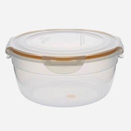 Hộp bảo quản thực phẩm hình tròn LocknLock Nestable 2.1L - Silicone vàng - HSM946EM